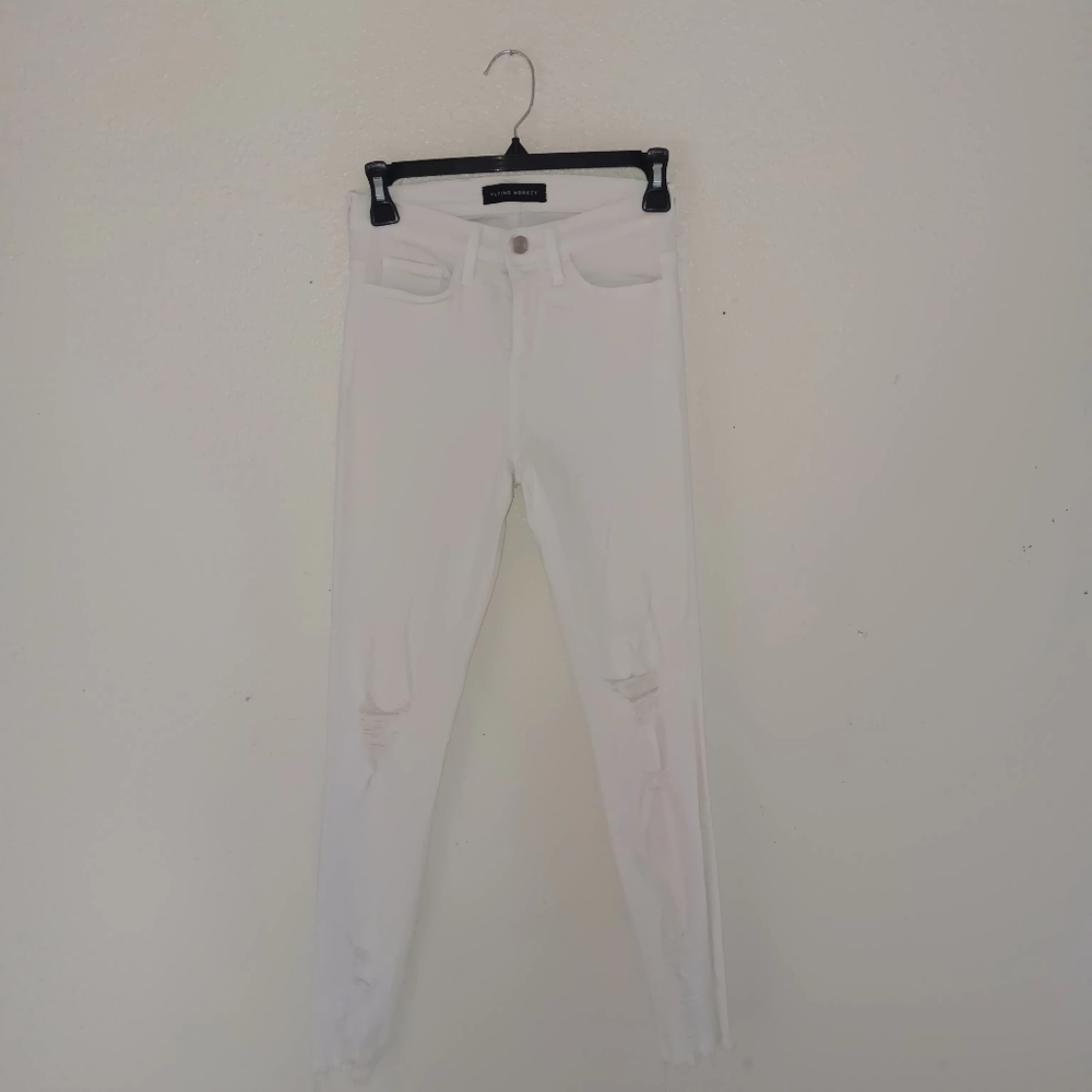Flying Monkey jeans. White. Size 25.